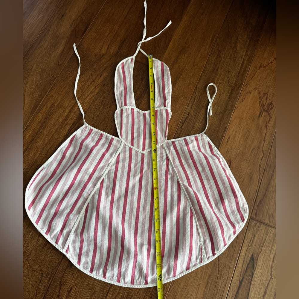 Vintage Child’s Homemade Apron In Sweet Pink Colors